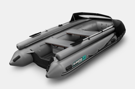 GLADIATOR E 420 X Expedition Темно-серый моторная лодка ПВХ