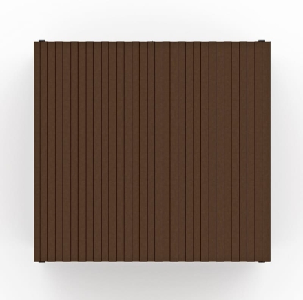 Навес контейнерной площадки для мусора (1 секция) МФ 55.02.02.1-02