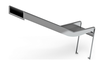 Горка из нержавеющей стали приставная 1500 SNP 1500.470-02