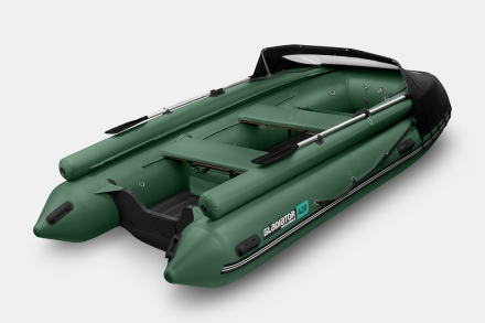 GLADIATOR E 420 X Expedition Зеленый моторная лодка ПВХ