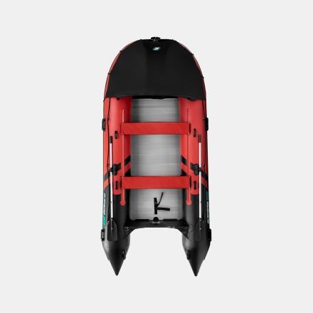 Gladiator C 420 AL ACTIVE Красно-черный моторная лодка ПВХ Алюминиевый пайол