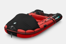 Gladiator C 420 AL ACTIVE Красно-черный моторная лодка ПВХ Алюминиевый пайол