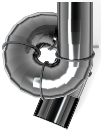 Горка тоннельная винтовая 2000 нержавеющая сталь SNST 2000.764