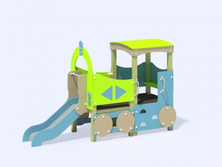 МФ 4.05 Паровоз с горкой Н=700 мм