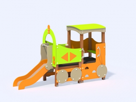 МФ 4.05 Паровоз с горкой Н=700 мм