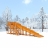 Зимняя горка Snow Fox, скат 10 м