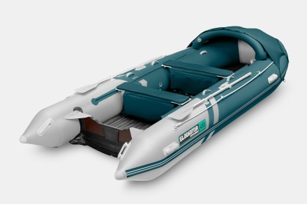 Gladiator E 450 PRO AIR морской зеленый-белый моторная лодка ПВХ