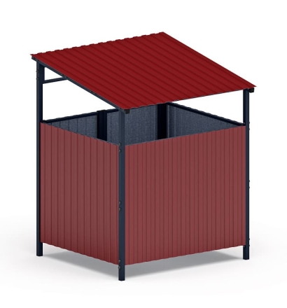 Навес контейнерной площадки для мусора (1 секция) МФ 55.02.02.1-04