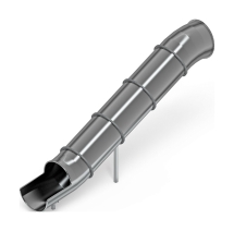 Горка тоннельная прямая 2000 нержавеющая сталь SNSР 2000.764