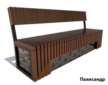 Парковая скамейка Восток, 2 м Ангарская сосна