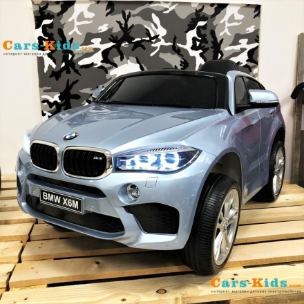 Электромобиль BMW X6M Mini JJ2199 серебристый