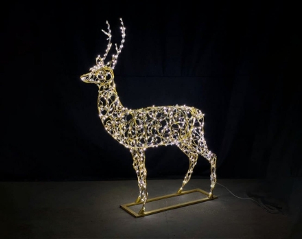 Световая фигура Олень рождественский большой d004