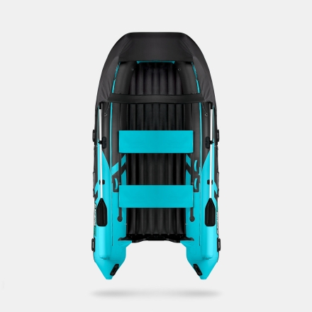 GLADIATOR E 420 X Expedition Черно-бирюзовый моторная лодка ПВХ