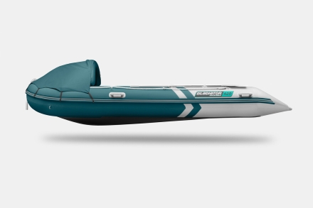 Gladiator C 420 AL ACTIVE Морской зеленый-белый моторная лодка ПВХ Алюминиевый пайол