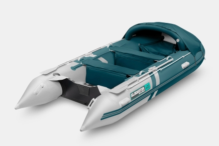 Gladiator C 420 AL ACTIVE Морской зеленый-белый моторная лодка ПВХ Алюминиевый пайол