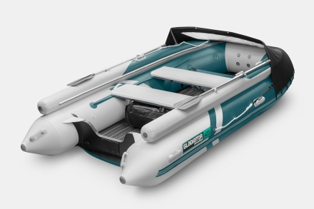 GLADIATOR E 420 X Expedition Морской зеленый-белый моторная лодка ПВХ