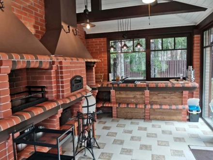 Печь Аристократ 854 Радиальный кирпич красный