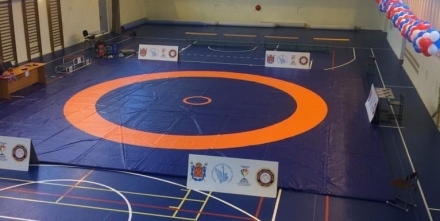 Ковёр борцовский 12х12х0,04 м, эквивалентно пл.140 кг/м3 (НПЭ, одноцветный) СТП-105