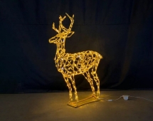 Световая полигональная фигура Олень d017
