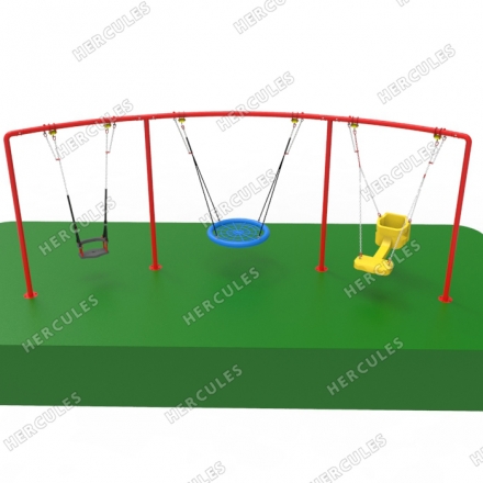 Качели Дуга 3-х местные для малышей