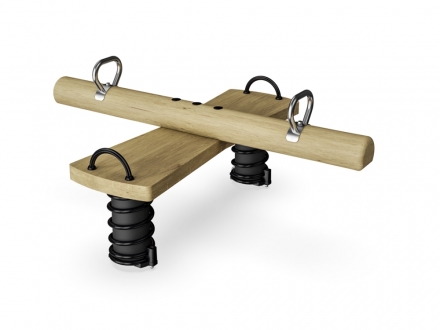 ДИО 3.697.01 Качалка балансир на двух пружинах на бревне