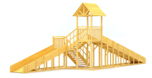 Зимняя горка Савушка Зима Wood 7/3
