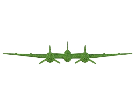 Топиари Самолет бомбардировщик, масштаб к оригиналу 1:5 - газон Premium