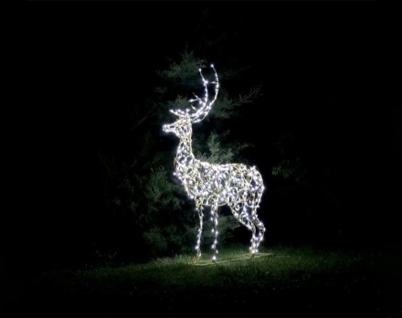 Световая фигура Олень под елку d018
