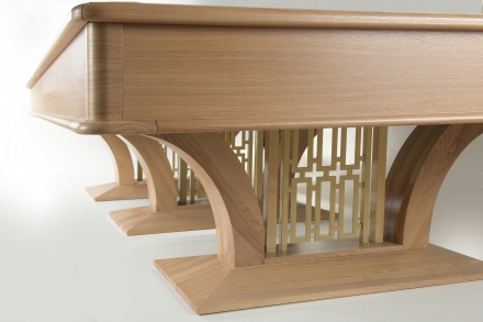 Бильярдный стол - High-style Lux 12 Футов, Русская пирамида, Сланец Orero 45 мм