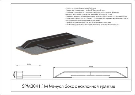 Мэнуал бокс с наклонной гранью