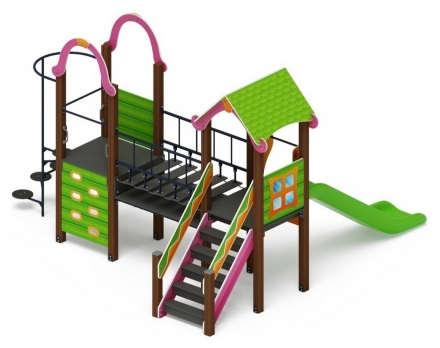 Детская игровая площадка Лукоморье ДИК 2.25.10-01 H=1200