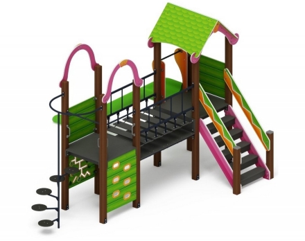 Детская игровая площадка Лукоморье ДИК 2.25.10-01 H=1200