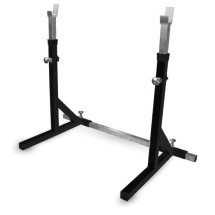 Стойка Barbell МВ 2.19 с двумя позициями для штанг (простая, нехромированная) чёрный