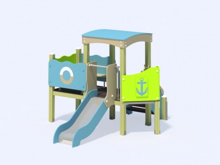 МФ 4.09 Горка Кораблик H=700 мм