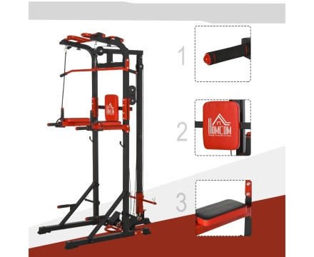 Турник-брусья, тяга сверху DFC HOMEGYM HOMCOM