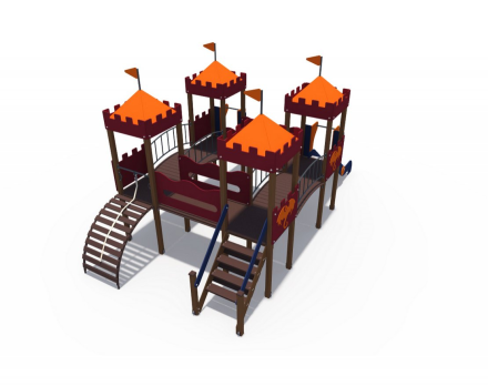 Детский игровой комплекс Империя Дворец Н-1200 ДИО 02060