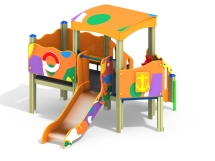 МФ 4.091 Горка Кораблик H=700 мм Граффити