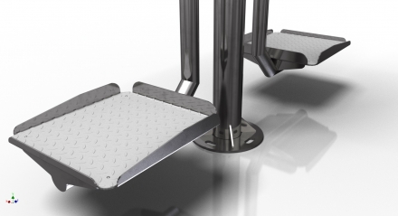 УТЭ-Z-003 Маятниковый тренажер двойной из нержавеющей стали