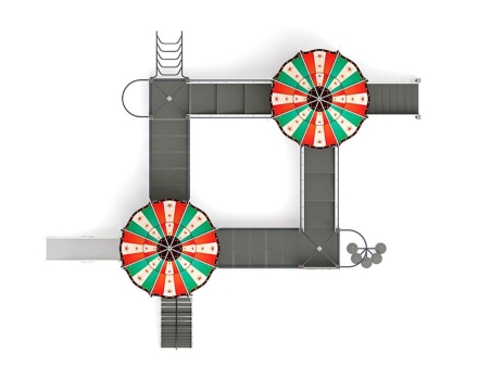 Детская игровая площадка Карнавал Шапито ДИК 2.22.06-01 H=1200