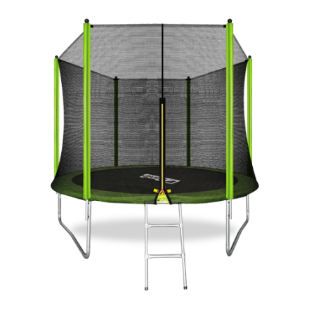 ARLAND Батут 10FT с внешней страховочной сеткой и лестницей (Light green)