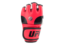 (UFC Перчатки MMA тренировочные с открытой ладонью красные S/M)