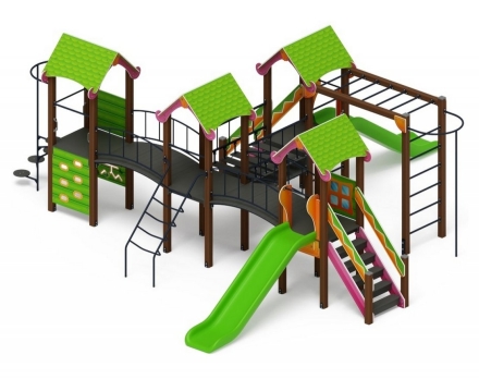 Детская игровая площадка Лукоморье ДИК 2.25.08-01 H=1200