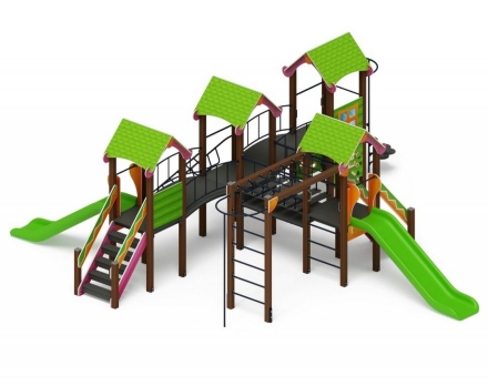 Детская игровая площадка Лукоморье ДИК 2.25.08-01 H=1200