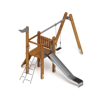 Игровой комплекс (лиственница темный) ДИК 2.24.03-Л.И1.01