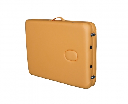 Массажный стол DFC NIRVANA, Elegant LUXE, 186х70х4 см, алюм. ножки, цвет горчичный (Mustard)
