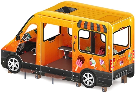 Автобус-мороженое (оранжевый) - Беседка - МФ 10.03.14-01