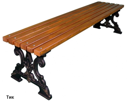 Скамейка парковая Д-6 (банкетка), Сосна 1,5 м
