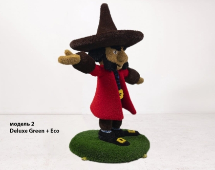 Топиари гном Рубин, модель 2, Deluxe Green + Eco