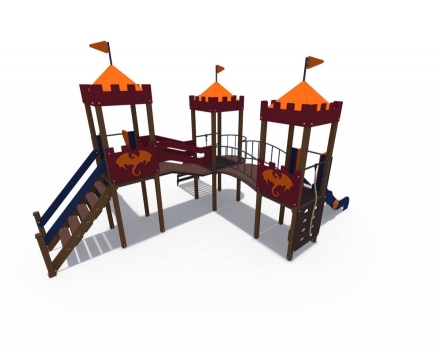 Детский игровой комплекс Империя Форт-2 Н-1200 и Н-1500 ДИО 02071