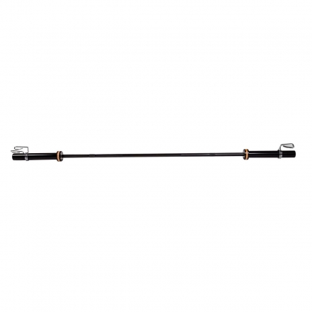 Гриф для штанги ZSO BLACK, D-50, L2010, женский прямой, гладкая втулка, до 480 кг, замки-пружины